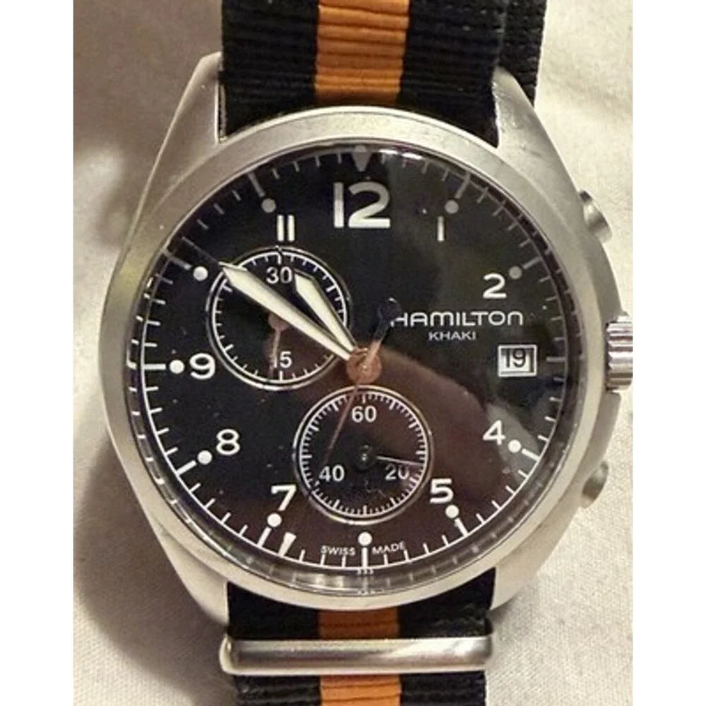 Hamilton Khaki Aviation Pilot Mens Watch H765520- Needs New Battery